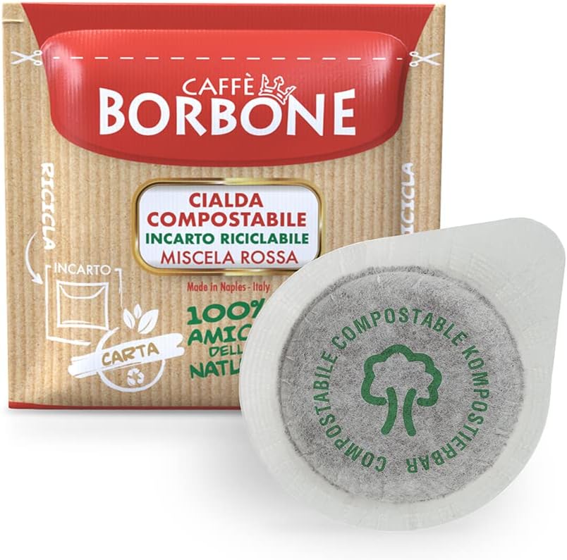 Caffè Borbone – Dosettes ESE Rouge (Red) – Intenso Espresso – Boîte de 50